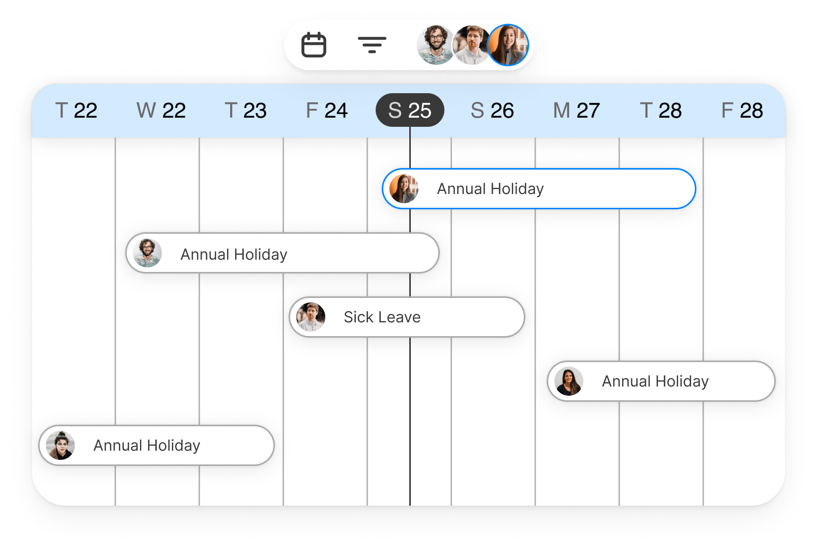 Employee leave and holiday schedule overview